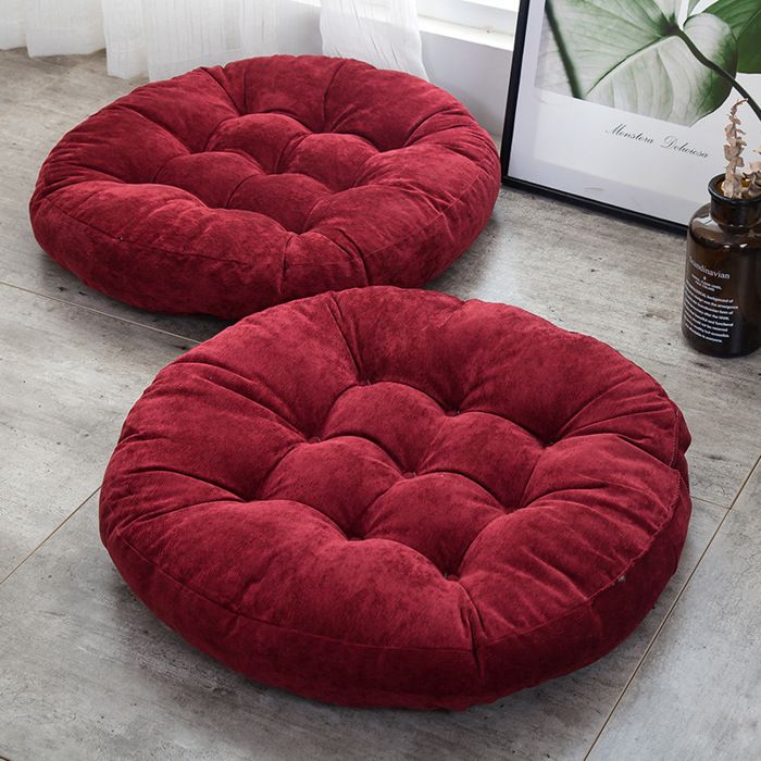 Coussin de siège rond, futon japonais, grand coussin de sol tatami en