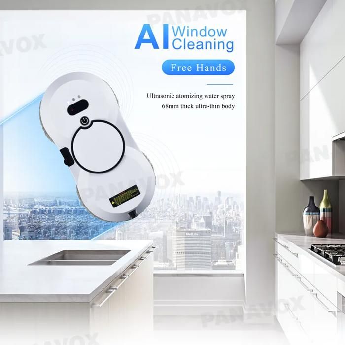 Robot de nettoyage de vitres W1 avec fonction de pulvérisation d'eau automatique  6