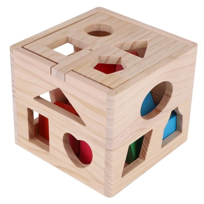 cubes en bois - jouets en bois - jeu de cubes en bois