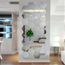 akaddy DIY Miroir Tuile Autocollant Mural ， 32 pcs/Ensemble 3D Miroir Stickers Muraux Acrylique Murale Grand Décor À La Maison Doré