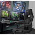 BASETBL Chaise Gaming Fauteuil Gamer, Chaise de Course Fauteuil de Jeu PC Professionnel, avec Repose-Pied Support Lombaire-3