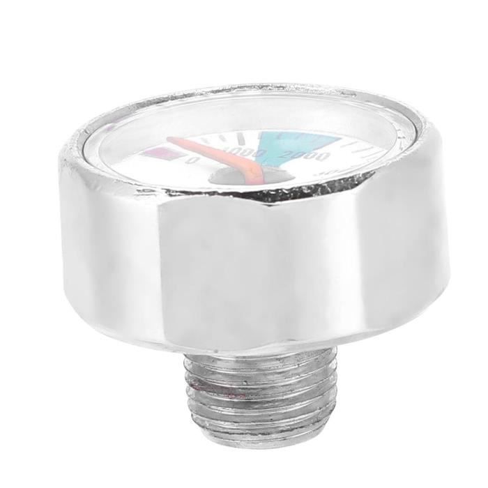 Manomètre, vanne de précision noire 1/8npt Mini manomètres à dioxyde de