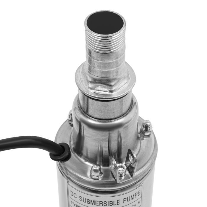 Kit solaire pompe immergée 24-40V complet, pour puits, forage, 720L/H maxi, 70 M maxi