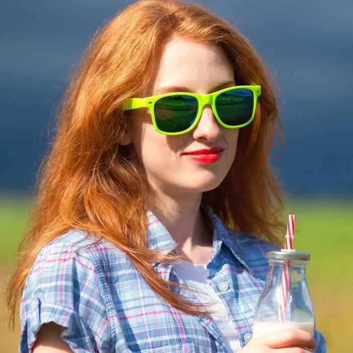 Lunette de shop soleil fluo