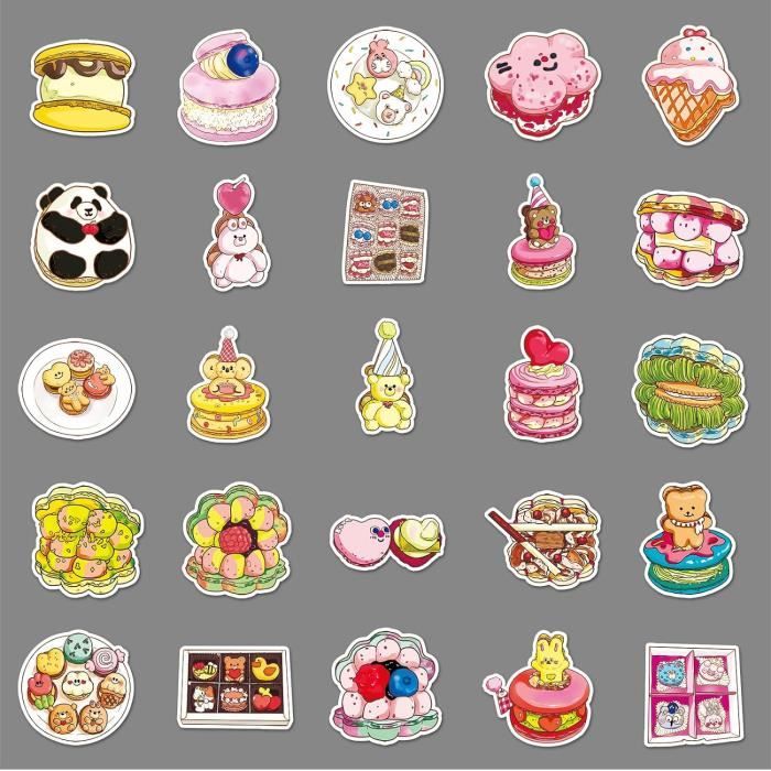 Lot De 50 Autocollants Déco Mignons Meme Pour Voiture, PC - NEUF