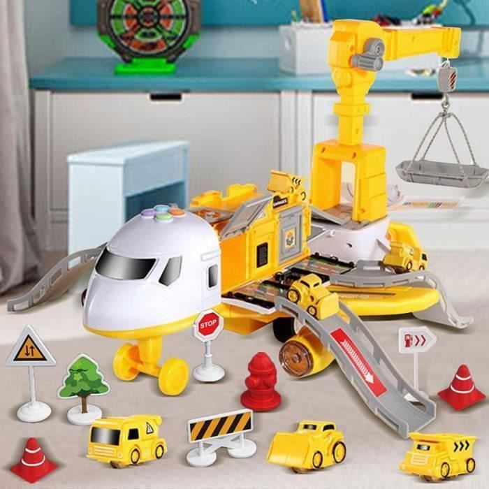 Jouet anti-stress Avion Transport Cargo voiture jeu ensemble à emporter  avion cadeau pour les enfants bleu 1415A - Cdiscount Jeux - Jouets