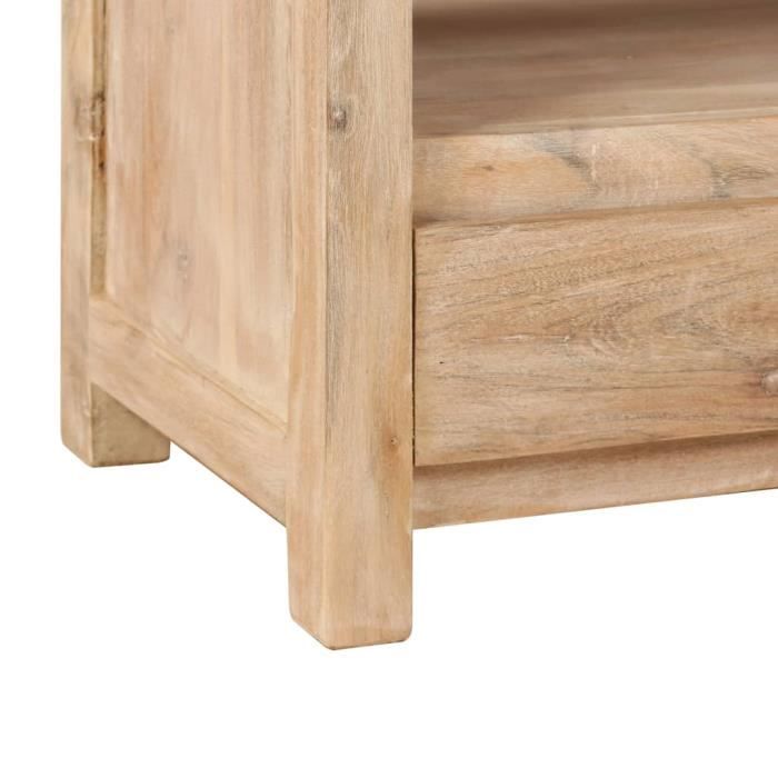 Étagère D'angle 3 Niveaux En Acacia - Meuble De Rangement Tendance Pour Salon, Bureau Ou Chambre