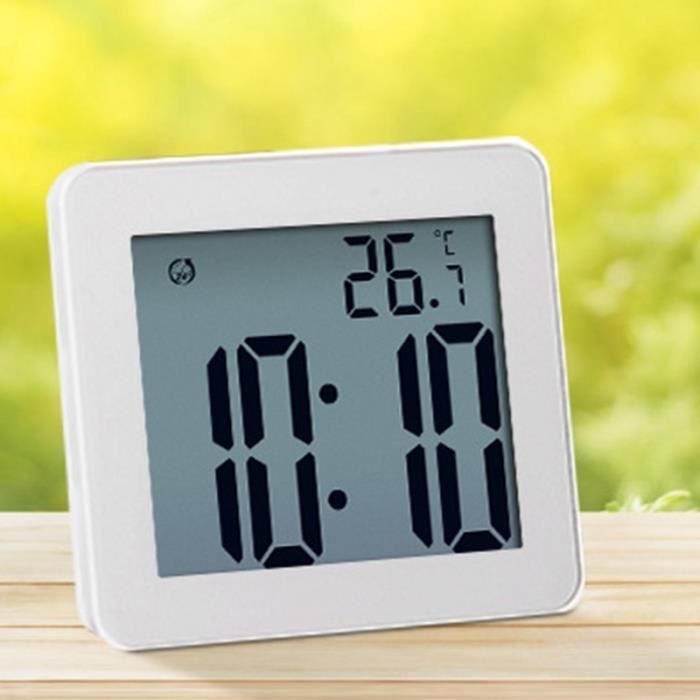 Horloge Salle De Bain étanche - Double Usage Horloge Et Porte-serviettes