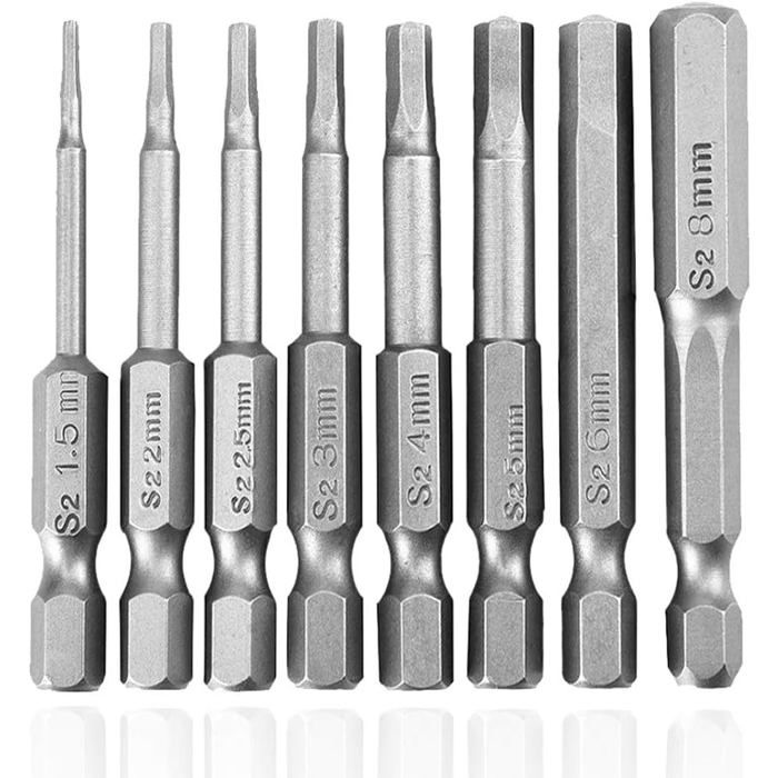 Embout De Tournevis Hexagonal - DIOCHE - 6 Pièces - Acier Allié S2