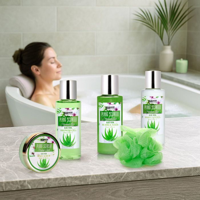 BRUBAKER Cosmetics - Coffret de bain & douche - Aloe vera - 5 Pices - Ide  cadeau - Cdiscount Au quotidien