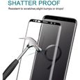 Samsung Galaxy S9 Plus Verre Trempé 9H 3D Surface Sérigraphie plein écran avec Bords incurvés (Black)-0