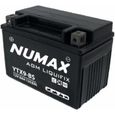 Batterie moto Numax Premium AGM avec pack acide YTX9-BS 12V 8Ah 135A-0
