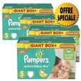 253 Couches Pampers Active Baby Dry taille 5-0
