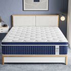 Matelas 140x190 cm INRE, Épais 30cm, Matelas Hybride en Ressorts Ensachés à Mousse à Mémoire de Forme, Soutien 7 Zones,Moyenne