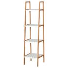 kleankin - étagère de salle de bain - Bois - 35x36x138cm - Blanc