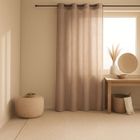 HOME MAISON Voilage - Effet lin fluide Beige 140x240 cm