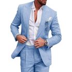 MOBIGARLAN (Veste+Chemises+Pantalon) Costume Homme uni en slim - Fit Grande VêTements Masculin - XH536PP5 - Bleu