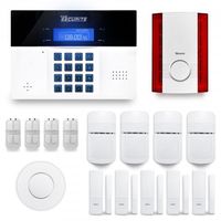 Alarme maison sans fil DNBi 4 à 5 pièces mouvement + intrusion + détecteur de fumée + sirène extérieure - Compatible Box / GSM