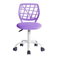 Homy Casa Chaise de bureau Chaise pour l'ordinateur portable Pivotante 360 degrés hauteur réglable , Violet