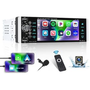 AUTORADIO Autoradio Bluetooth 1 Din avec CarPlay Android Aut