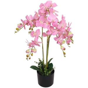 FLEUR ARTIFICIELLE Plante Artificielle avec Pot Orchidée Décoration d