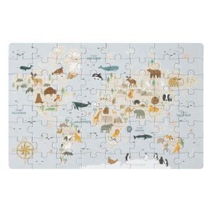 PUZZLE Puzzle Enfant - Carte du Monde - 64 pièces - Multi