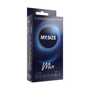 PRÉSERVATIF MY.SIZE Mix : 10 préservatifs en 4 versions stimul