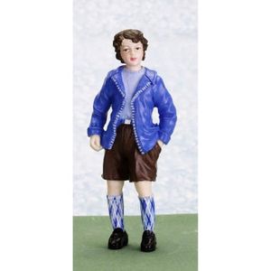 Maison de poupées gentleman en pardessus résine man Figure 1:12 personnes