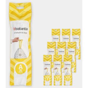 Sacs poubelles Brabantia PerfectFit 138645 Code L 40-45 L Blanc - Achat &  prix