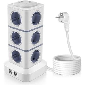 Rallonge Multiprise Extra-plate Avec 3 Prises Terre - Neuf Sous Emballage, Compatibilité Large
