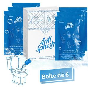 NETTOYAGE WC Mousse Anti-bruits de ploufs-STOP odeurs-Anti-éclaboussures. Parfum Savon de Marseille. Nettoyant surpuissant biodégradable.