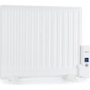 RADIATEUR D’APPOINT Radiateur électrique - oneconcept - radiateur bain d'huile 600 W avec 3 niveaux de puissance - Chauffage d'appoint Thermostat blanc