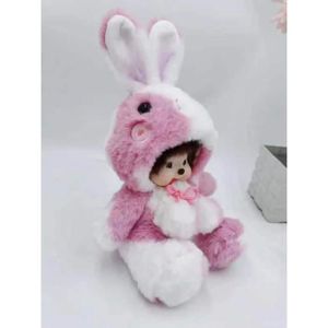 LfrAnk Peluche Douce et Mignonne Lapin Lapin Mignon Sieste Oreiller Lapin  Peluche Jouet d’Anniversaire Cadeau de Noël 75cm 3