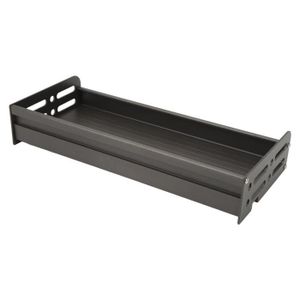 ETAGÈRE MURALE Qiilu Étagère murale de salle de bain Étagères flottantes en aluminium, étagère de rangement décorative murale linge peigne Gris