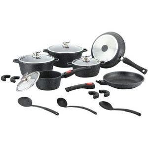 Tefal Ingenio Easy ON L1599243 Lot de 13 casseroles et poêles empilables  avec poignée amovible, économie d'espace, antiadhésifs, non induction, noir  : : Cuisine et maison
