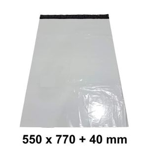Lot de 100 pochettes d/'expédition en aluminium 45 x 60 cm avec rabat de 4 cm.