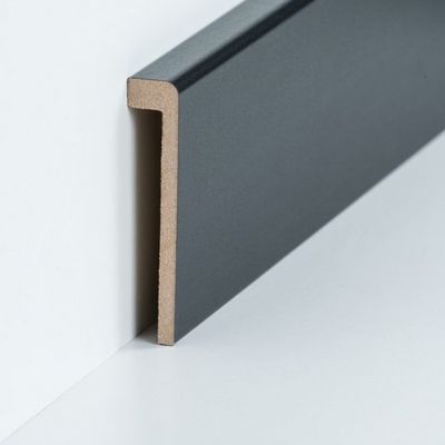 PROVISTON Plinthe MDF 20 x 60 x 2500 mm Blanc à coller, à clipser