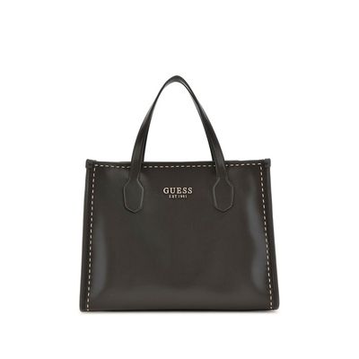 Sac Guess Sac Cabas 2019 GUESS Sac à Main Noir Pour Femme Silvana