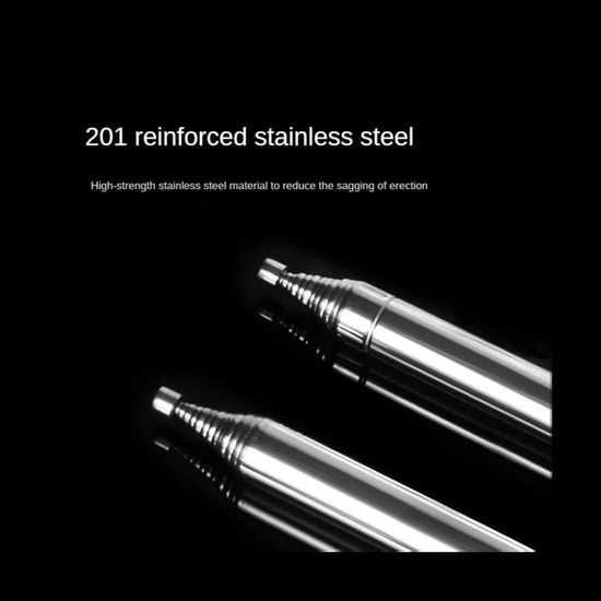 Antenne HF 20W - YOSOO - Réglable 5MHz-55MHz - Acier Inoxydable - Connecteur M4 - Puissance 20W