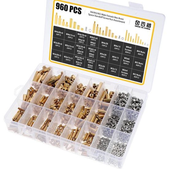 Support Hexa En Laiton Femelle M4 - Entretoise Pour Carte PCB, Solide Et Facile à Monter