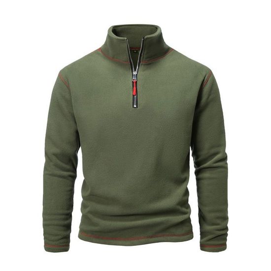 Ofeirhz Sweatshirts Pour Hommes UK 1/4 Fermeture éclair Polaire