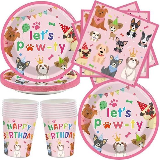 Vaisselle De Fête Anniversaire Cheval - Décoration Pour 10 Personnes - Assiettes, Serviettes Et Nappe