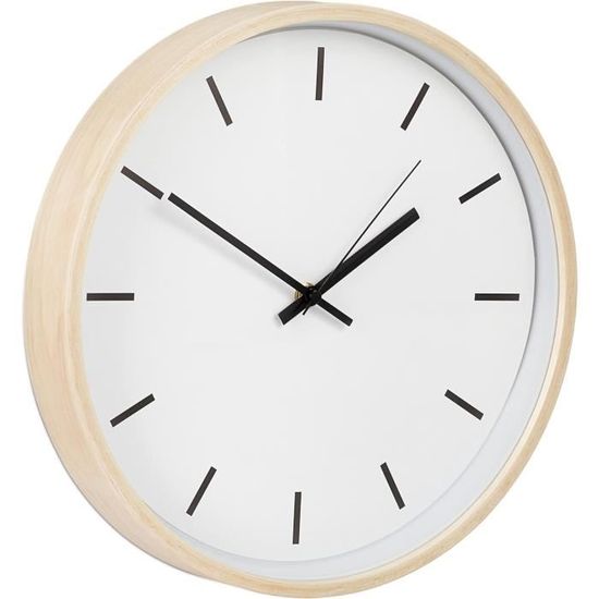 Horloge Murale à Quartz Silencieuse - Diamètre 80 Mm - Sans Tic-Tac - Pour Salle De Bain, Cuisine, Chambre