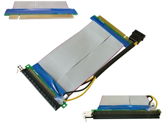 KALEA-INFORMATIQUE Riser PCI EXPRESS 16x - PCIe 3.0 3.1 4.0 - isolé - connexion 90° - Informatique