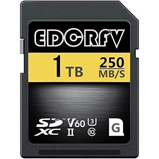 1024 Go Carte mémoire SDXC haute compatibilité 1024 Go 1 To UHS-I V60 U3 max 150 Mo/s haute vitesse pour appareils photo 
