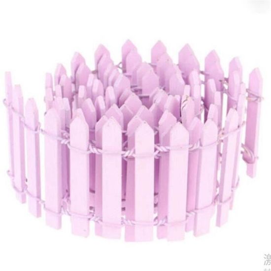 Drfeify Clôture De Jardin Miniature Clôture De Maison De Poupée, 20PCS Clôture Miniature Colorée