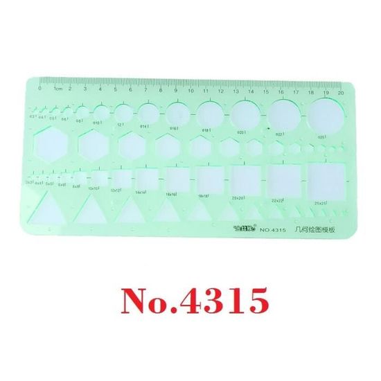 Equerre Géométrique De 16 Cm Avec Rapporteur