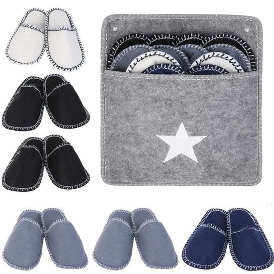 Lot De 20 Paires De Chaussons éponge Jetables Blancs Pour Hôtel, Spa
