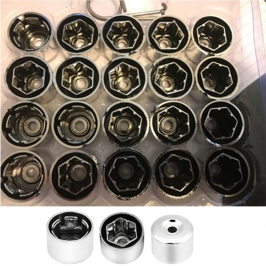 6 Pièces Outil Demontage pour Couvre-écrous, Capuchon d écrou de Roue