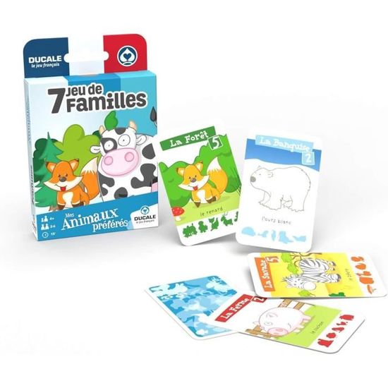 7 Familles Mes Animaux Préférés-Jeu De Cartes Enfant-Ducale,Le Jeu ...